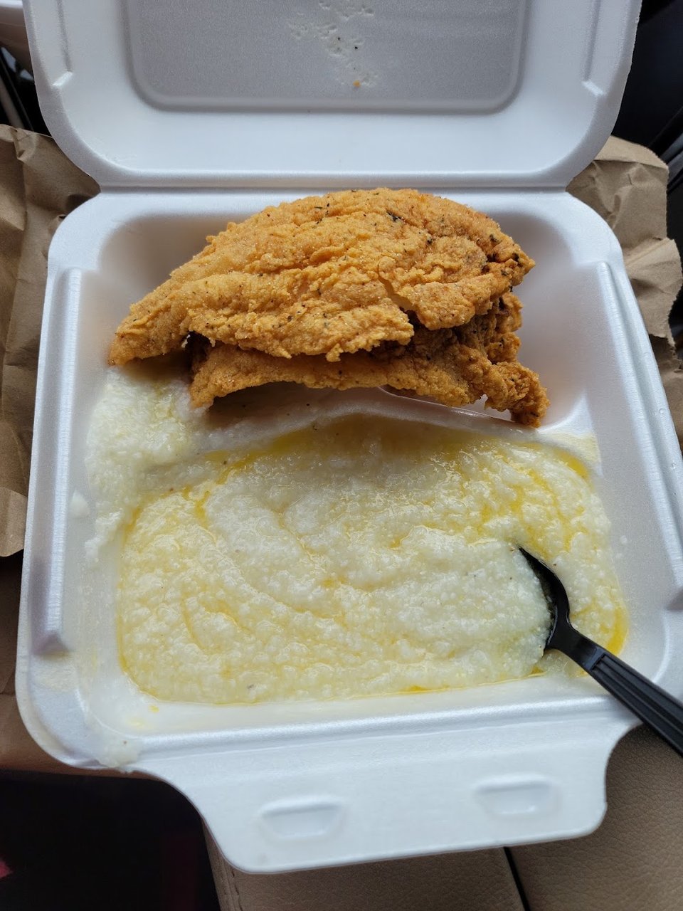 Fried Catfish and Grits