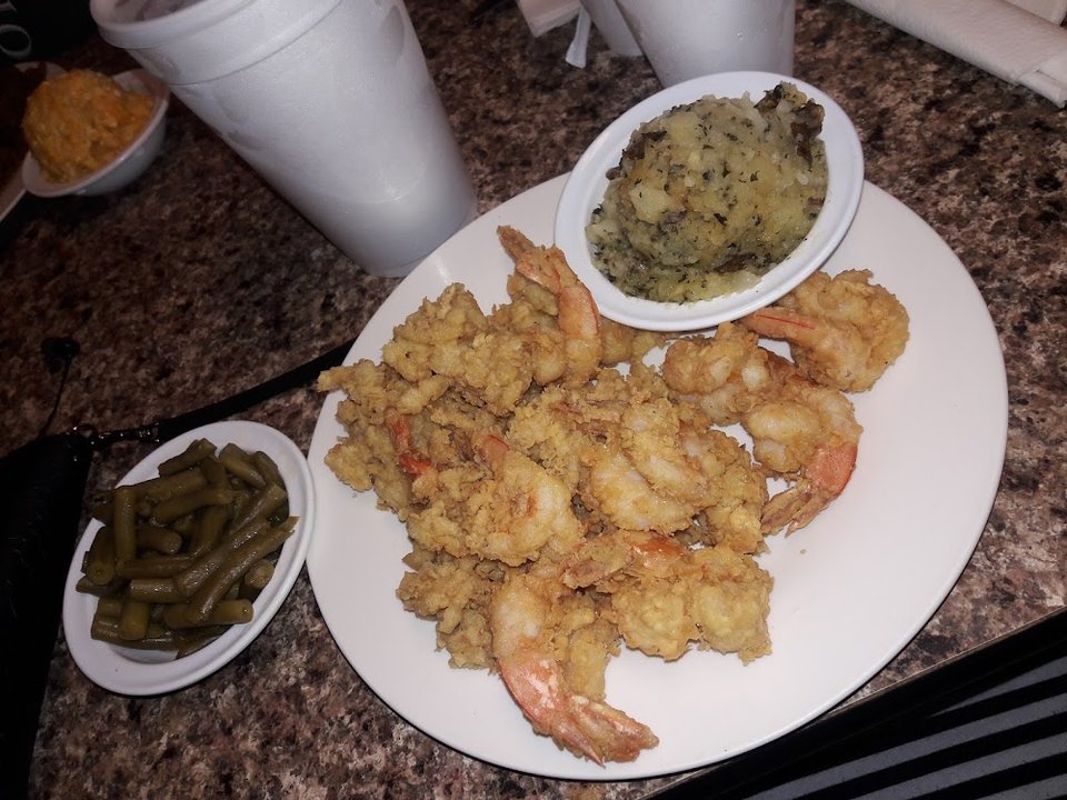 Fried Conch and Shrimp with Garlic